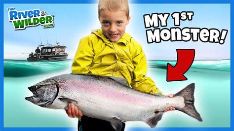 kids fishing|BEST fishing lesson EVER! Kids learn how to catch Salmon.